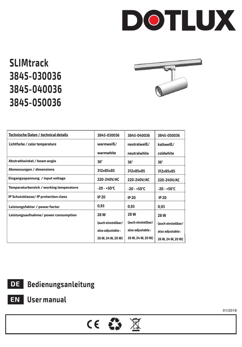 DOTLUX SLIMtrack Manual de usuario DOTLUX SLIMtrack Manual de usuario