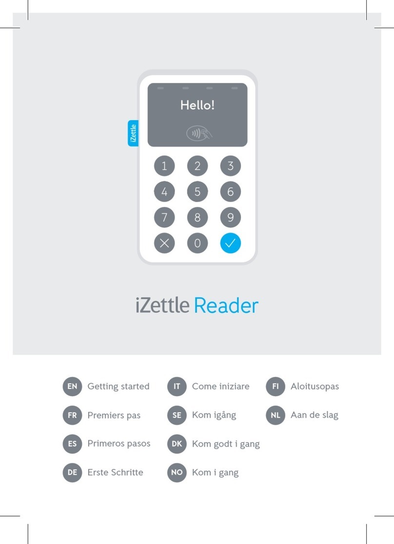 iZettle Reader Manual de usuario
