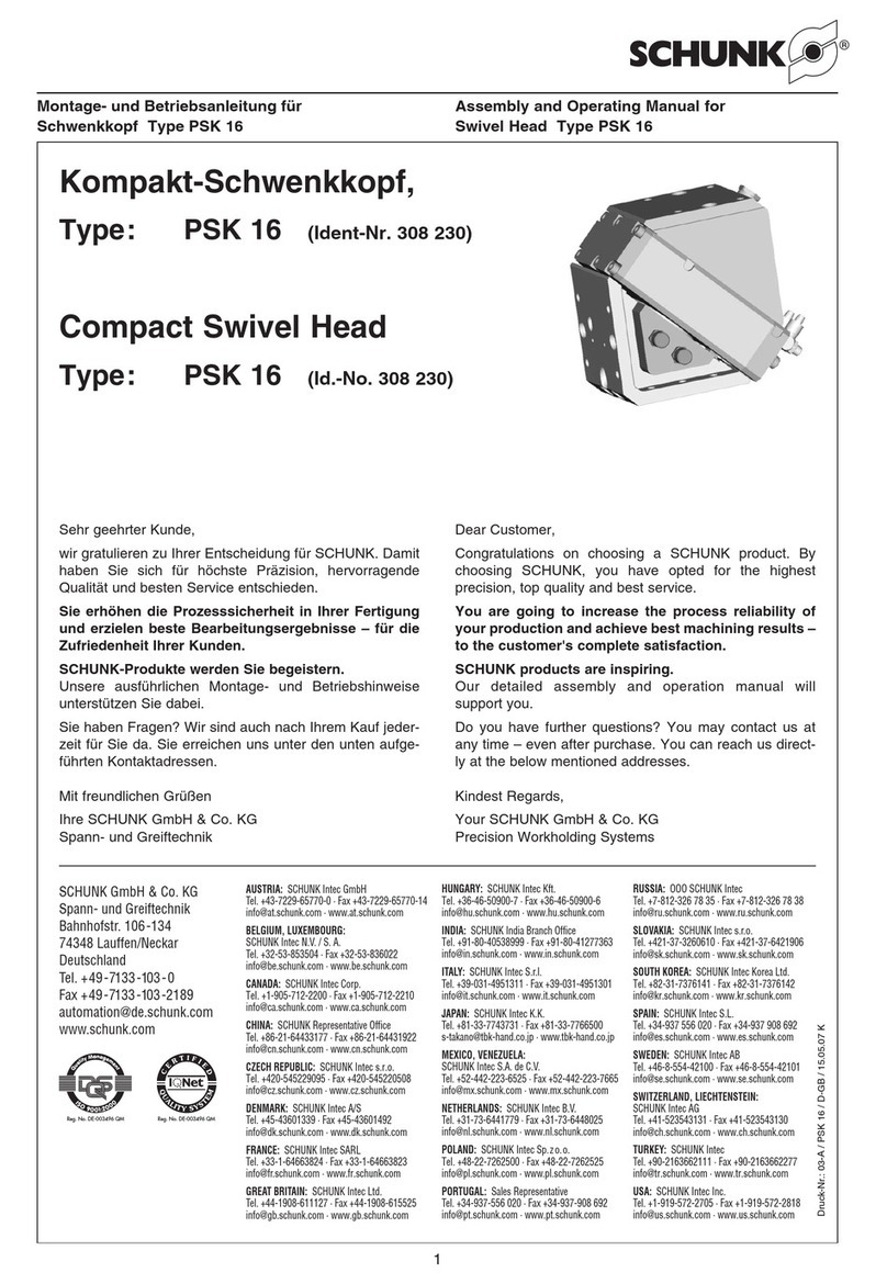 SCHUNK PSK 16 Instrucciones de uso