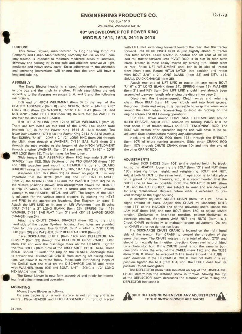 EPCO 1614 Manual de usuario