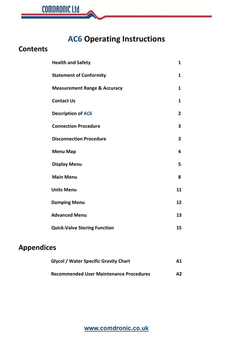 Comdronic AC6 Manual de usuario