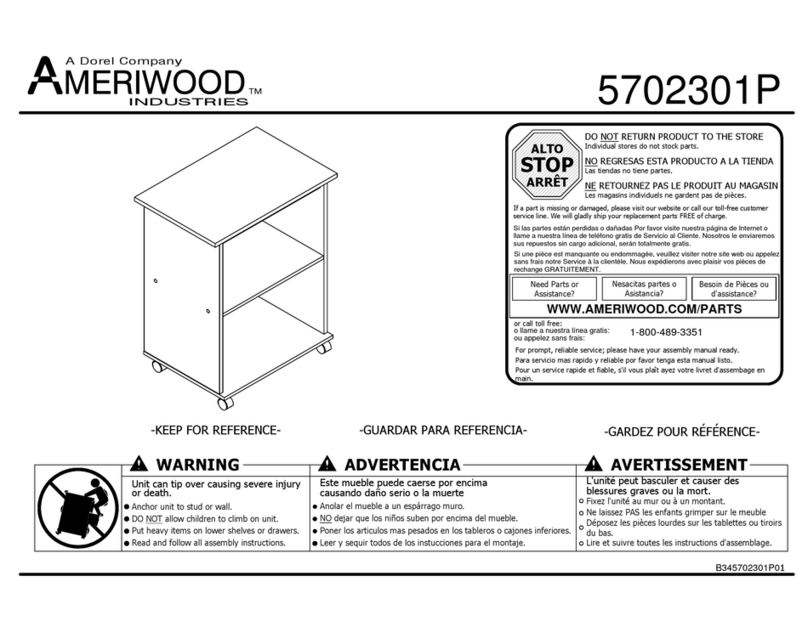 Dorel Ameriwood 5702301P Manual de usuario