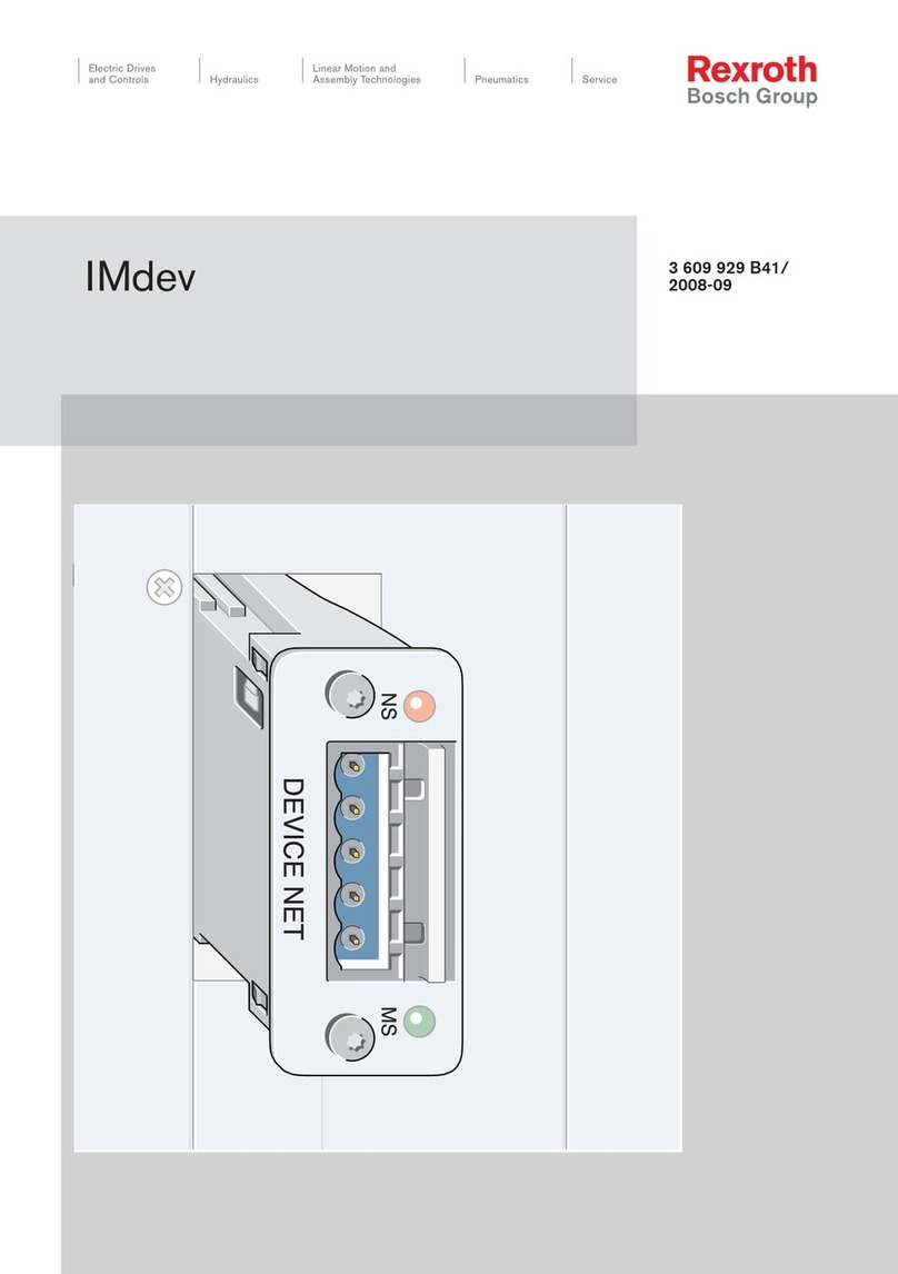 Bosch Rexroth IMdev Manual de usuario