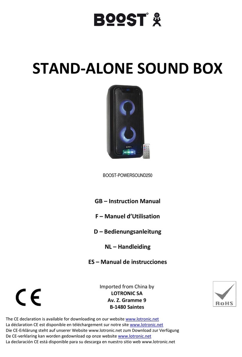 Boost POWERSOUND250 Manual de usuario