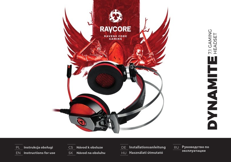 Ravcore DYNAMITE Manual de usuario