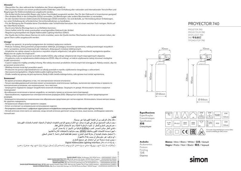 Simon 740 Manual de usuario