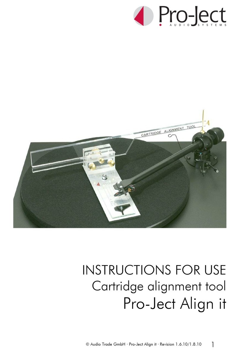 Pro-Ject Audio Systems Align it Manual de usuario
