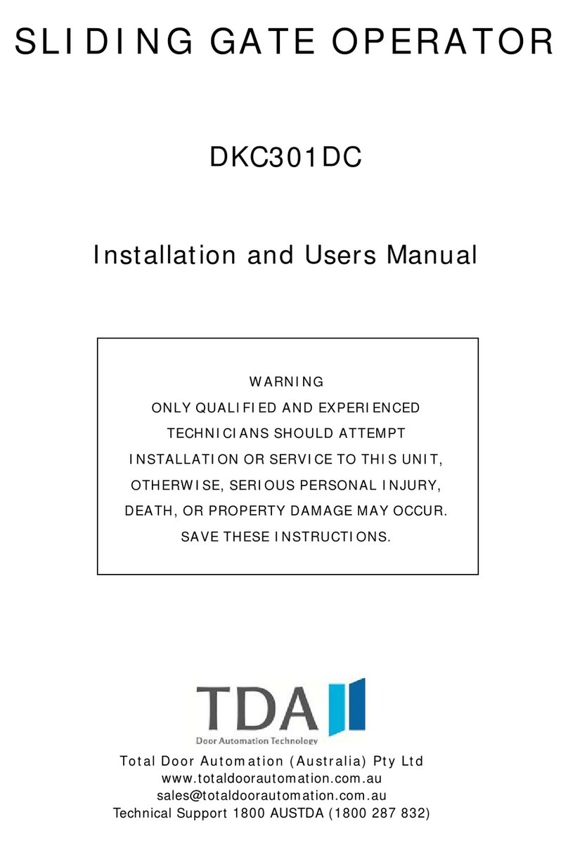 TdA DKC301DC Manual de usuario