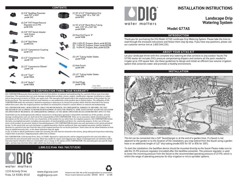 DIG G77AS Manual de usuario