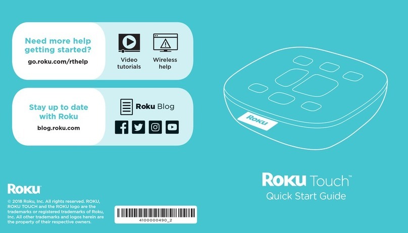 Roku Touch Manual de usuario