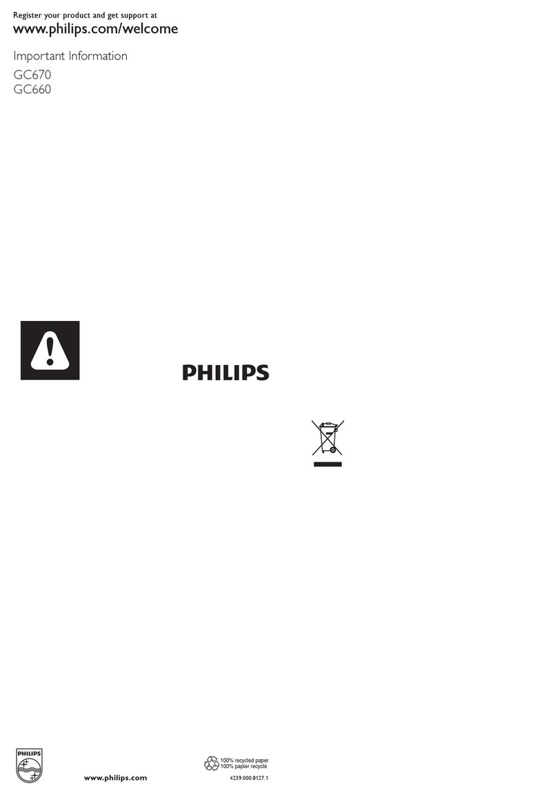 Philips ProTouch GC670 Manual de funcionamiento