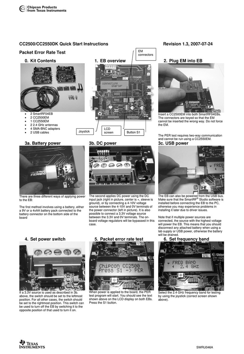 Chipcon CC2500 Manual de programación