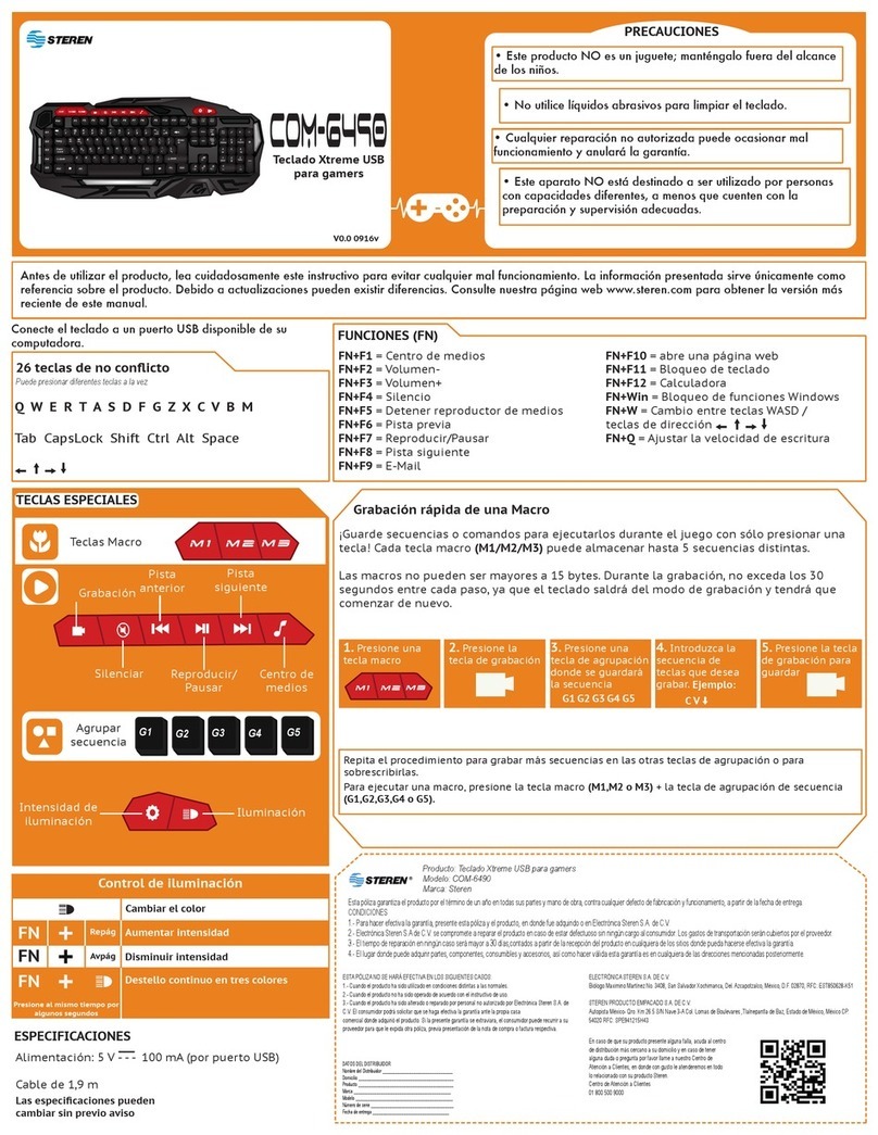 Steren COM-6490 Manual de usuario
