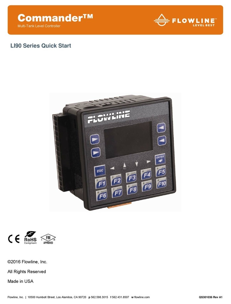 FlowLine Commander LI90 Series Manual de usuario