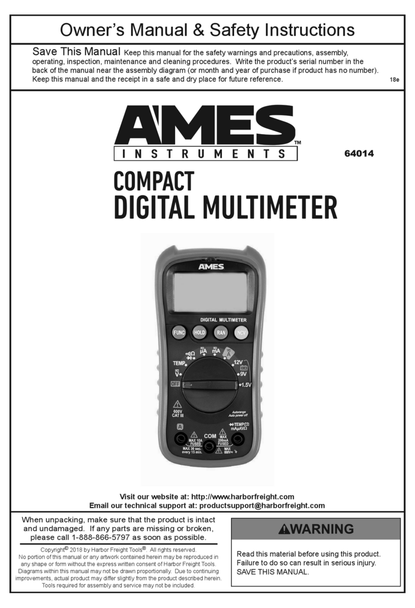 Ames Instruments 64014 Instrucciones de montaje Ames Instruments 64014 Instrucciones de montaje