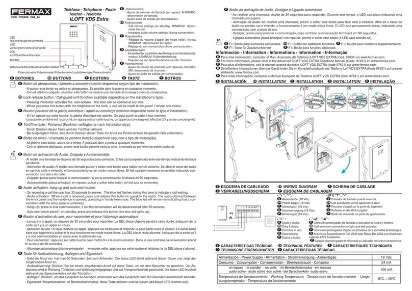 Fermax iLOFT VDS Extra Manual de usuario