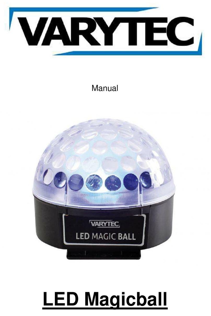 Varytec LED Magicball Manual de usuario Varytec LED Magicball Manual de usuario