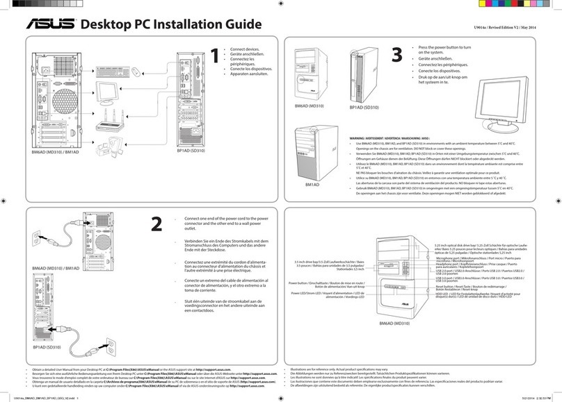 Asus BM6AD Manual de usuario Asus BM6AD Manual de usuario