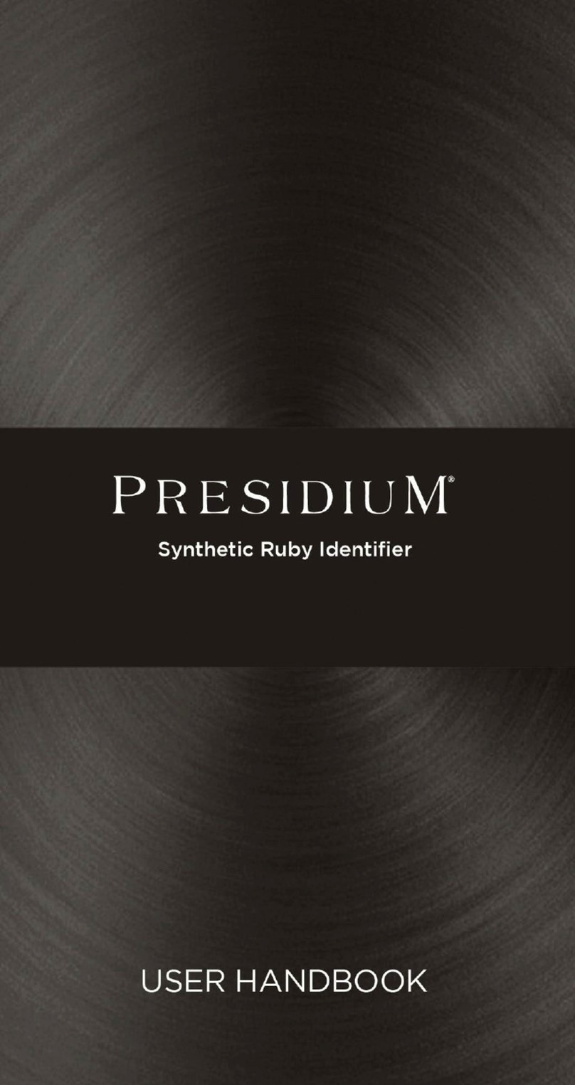 PRESIDIUM Synthetic Ruby Identifier Manual de instrucciones PRESIDIUM Synthetic Ruby Identifier Manual de instrucciones