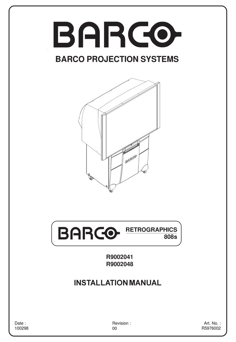 Barco RETROGRAPHICS 808s Manual de usuario