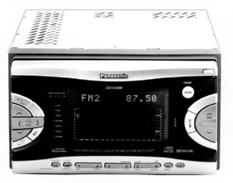 Panasonic CQ-VX2000 Guía de inicio rápido Panasonic CQ-VX2000 Guía de inicio rápido