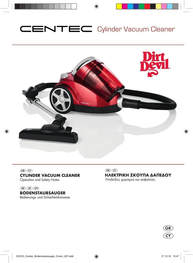 Dirt Devil CENTEC Manual de usuario
