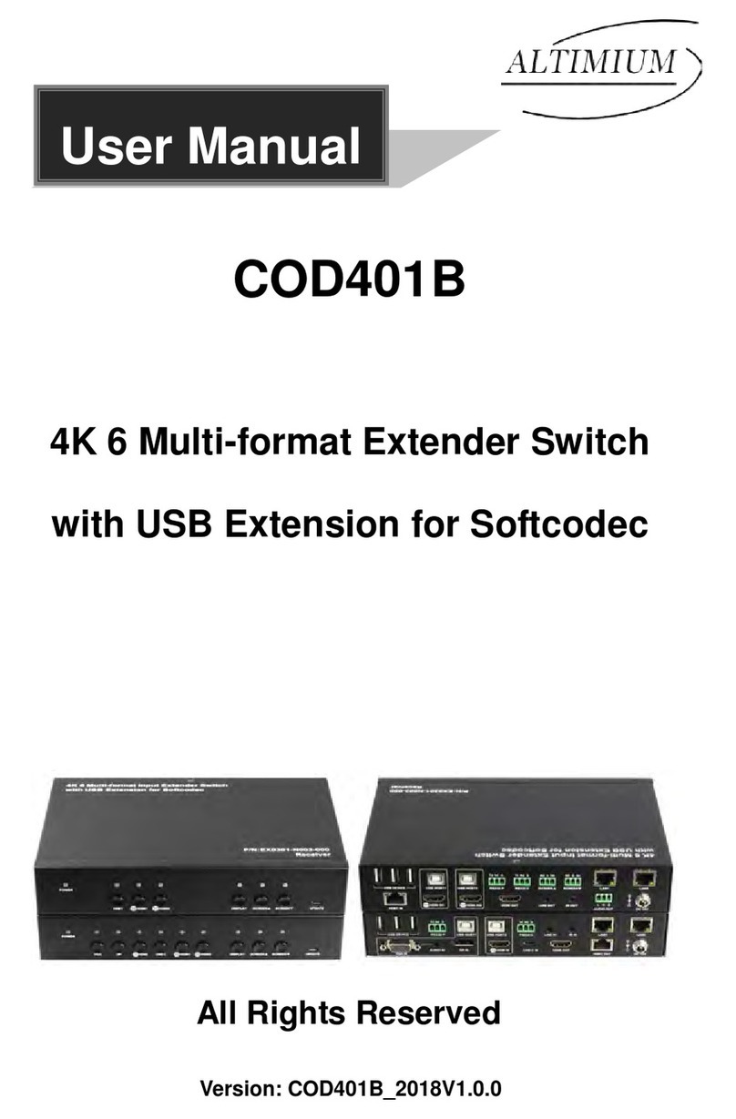 Altimium COD401B Manual de usuario