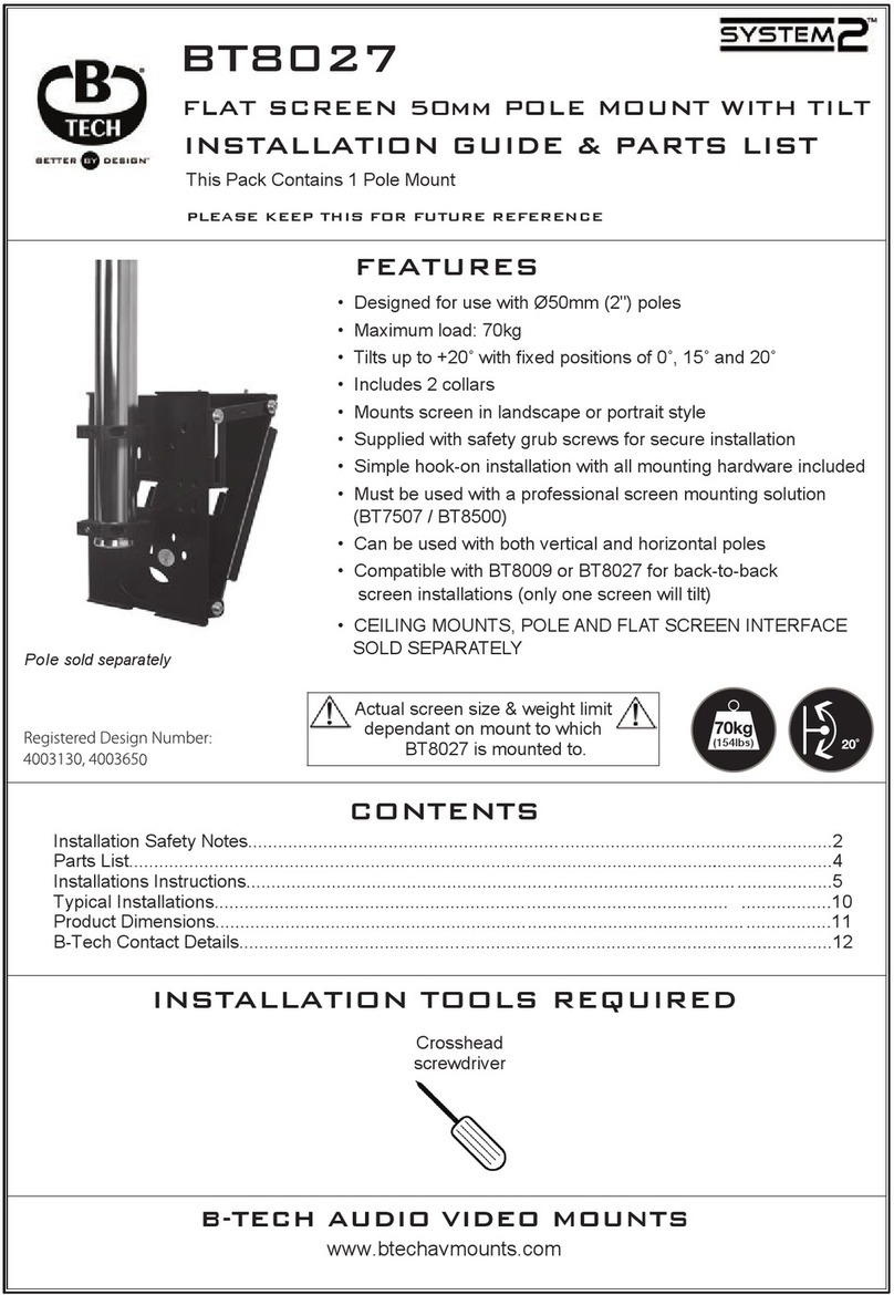 B-Tech SYSTEM2 BT8027 Manual de instrucciones