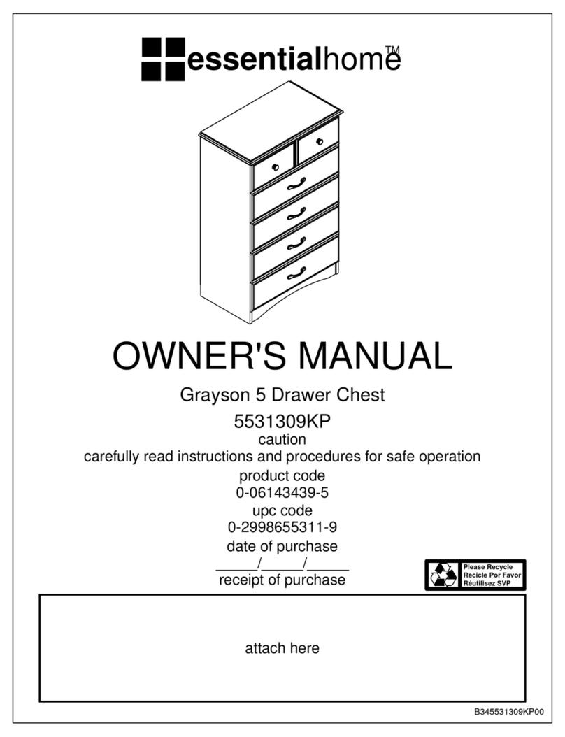 Dorel AMERIWOOD INDUSTRIES essentialhome Grayson... Manual de usuario
