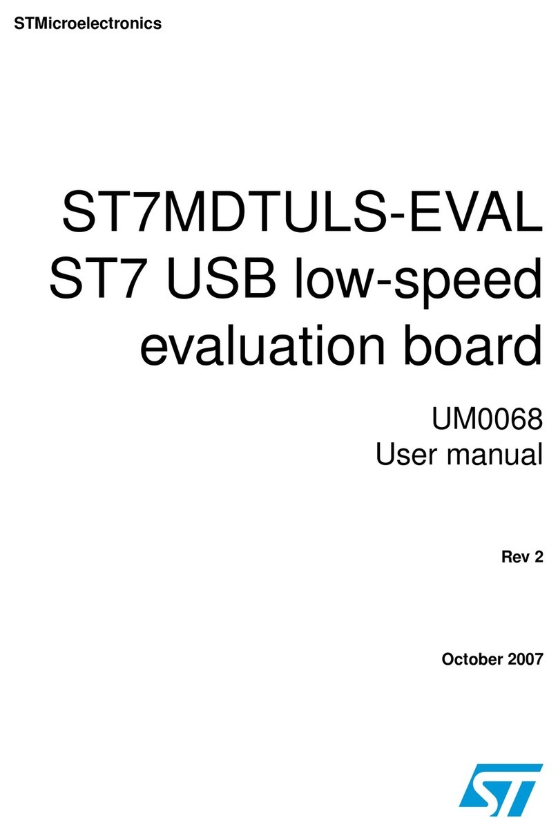 STMicroelectronics ST7MDTULS-EVAL Manual de usuario STMicroelectronics ST7MDTULS-EVAL Manual de usuario