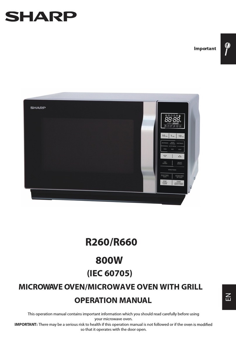 Sharp R260 Manual de usuario