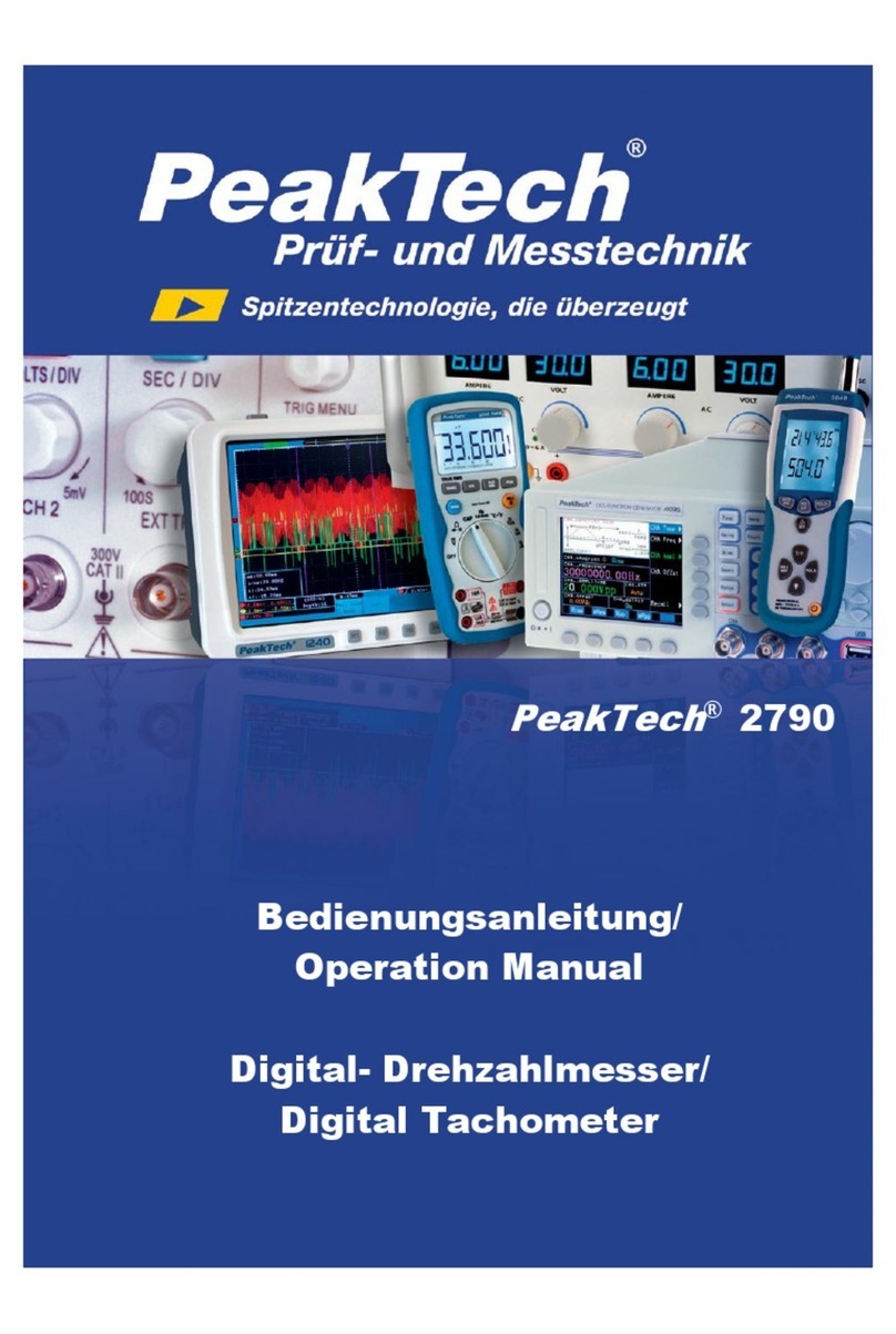 PeakTech 2790 Manual de usuario