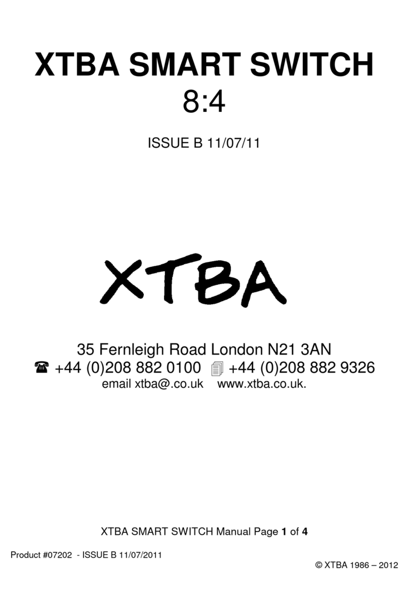 XTBA Smart Switch 8:4 Manual de usuario