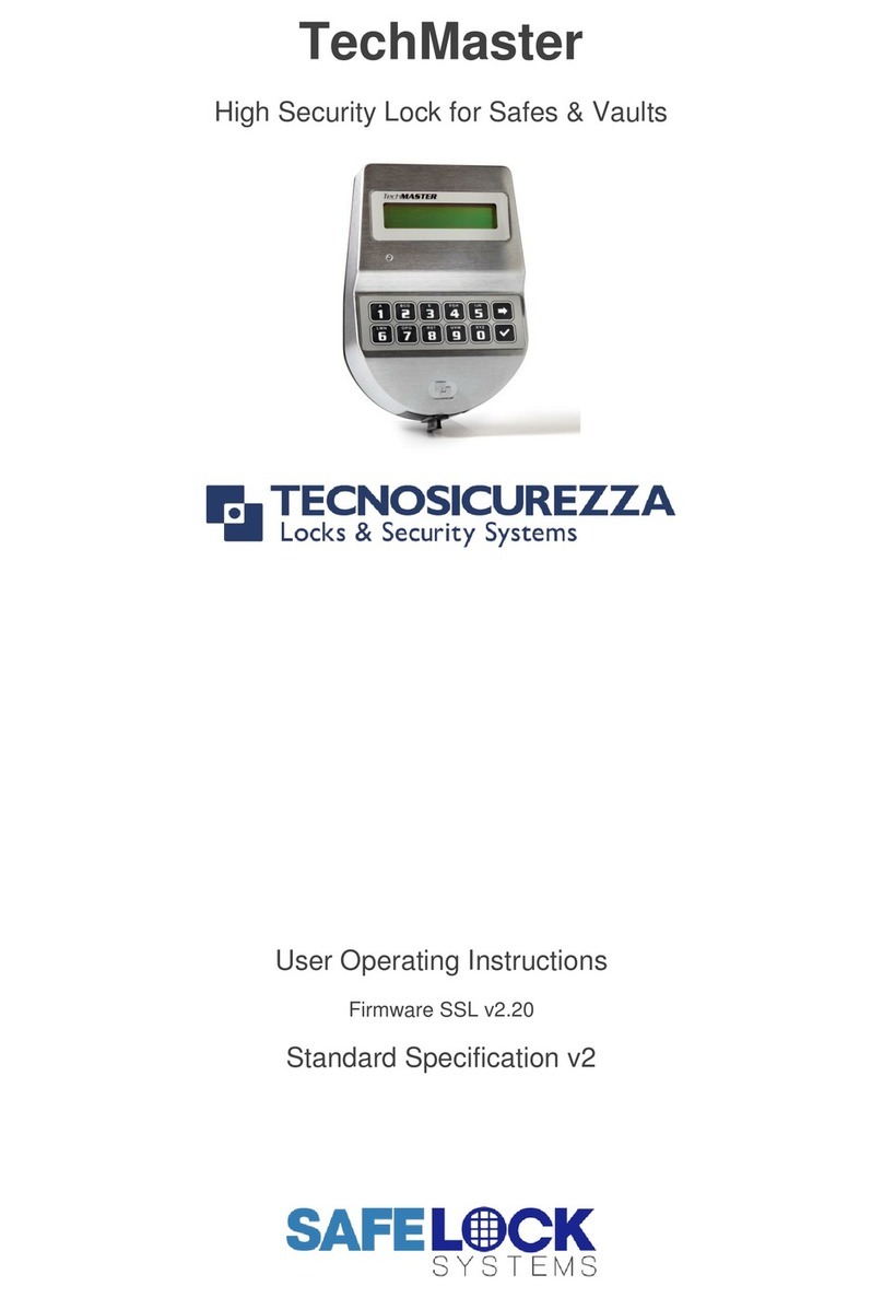 Safelock Systems Tecnosicurezza TechMaster Instrucciones de operación