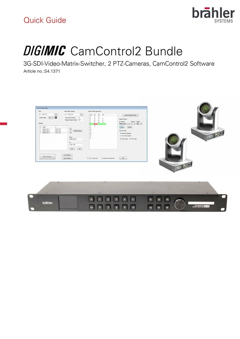 Brahler DIGIMIC CamControl2 Bundle Manual de usuario Brahler DIGIMIC CamControl2 Bundle Manual de usuario