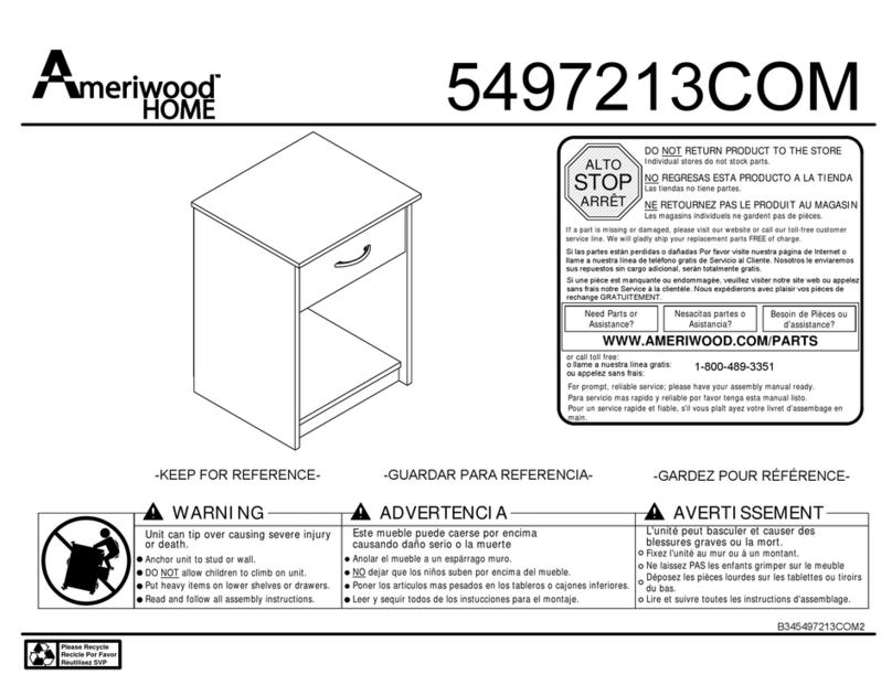 Ameriwood HOME 5497213COM Manual de usuario