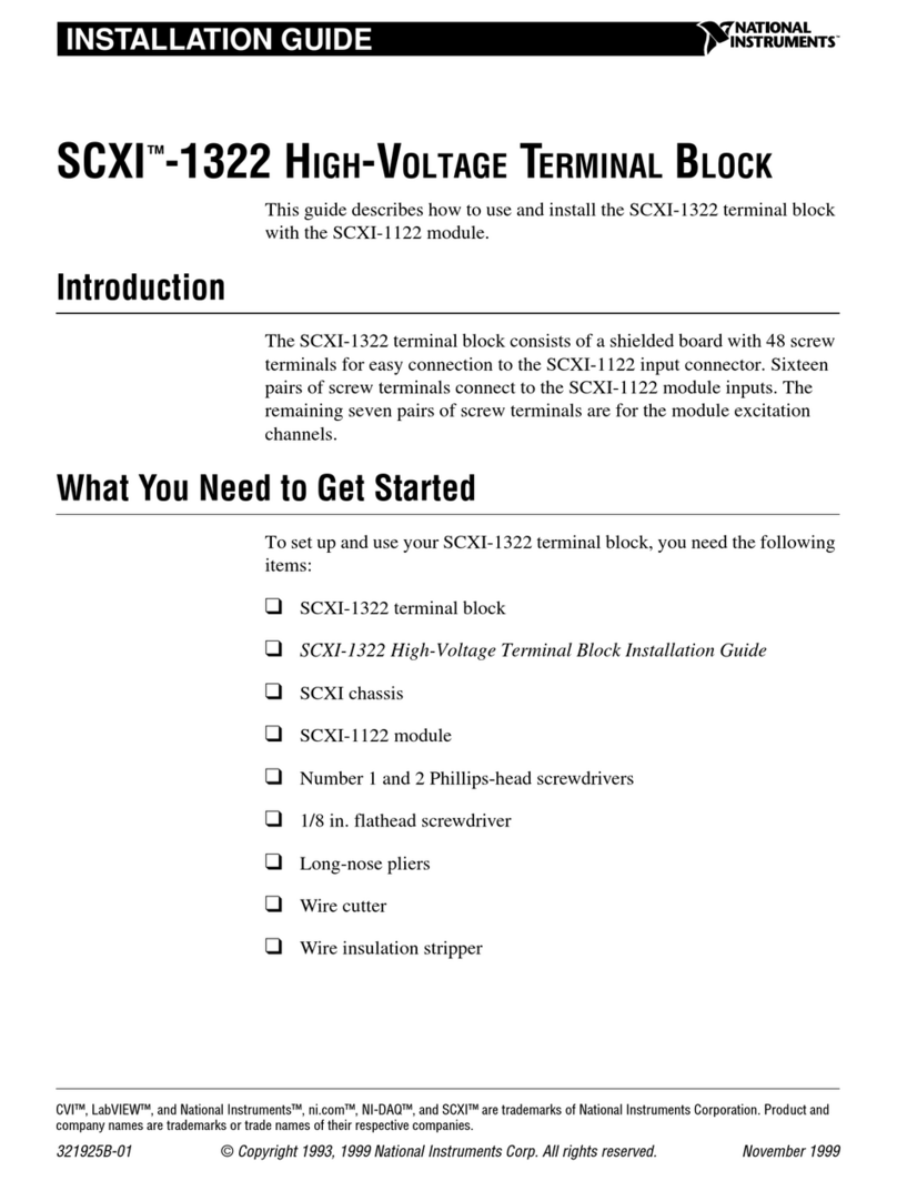 National Instruments SCXI-1322 Manual de usuario National Instruments SCXI-1322 Manual de usuario