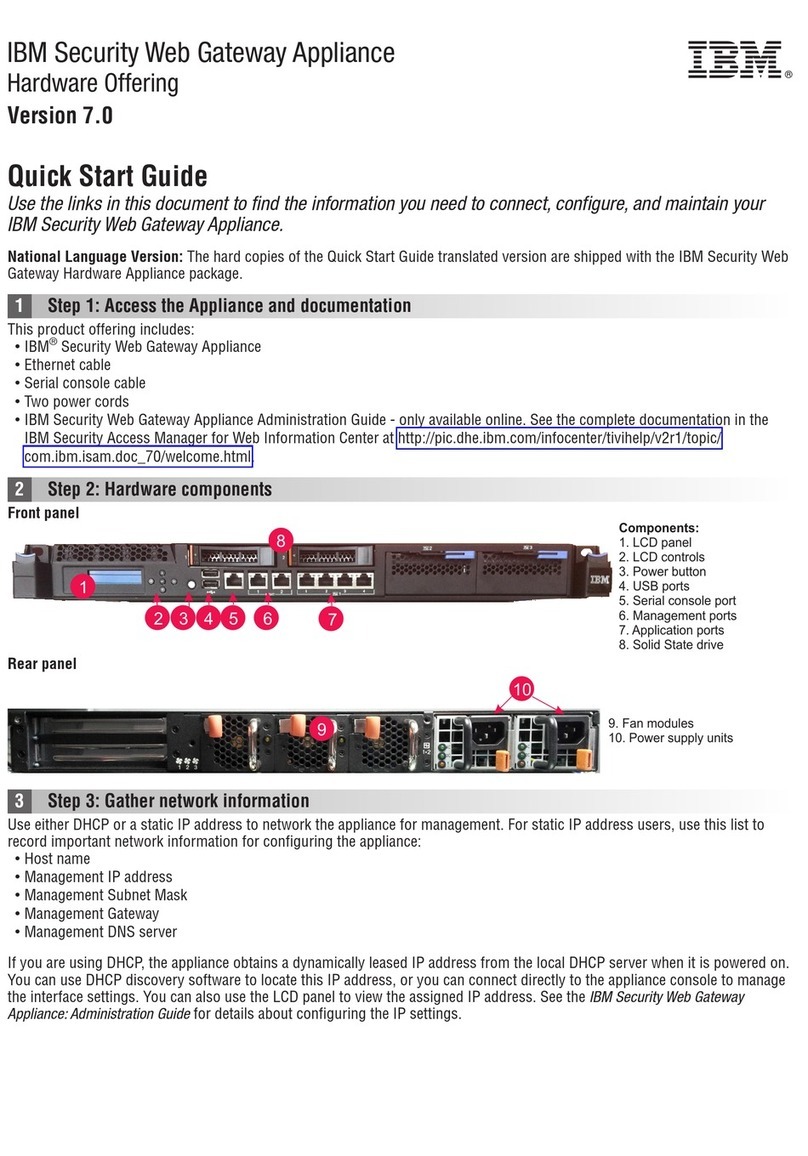 IBM Security Web Gateway Appliance Manual de usuario IBM Security Web Gateway Appliance Manual de usuario