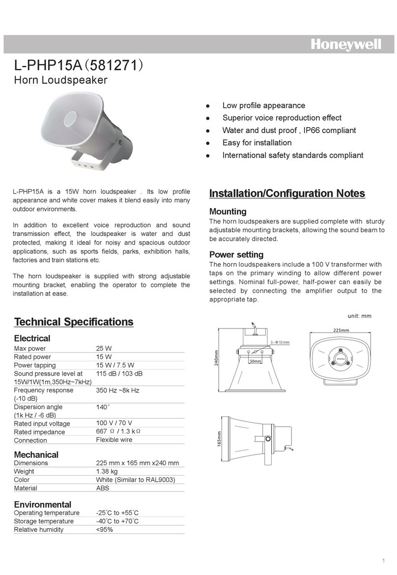 Honeywell L-PHP15A Manual de usuario