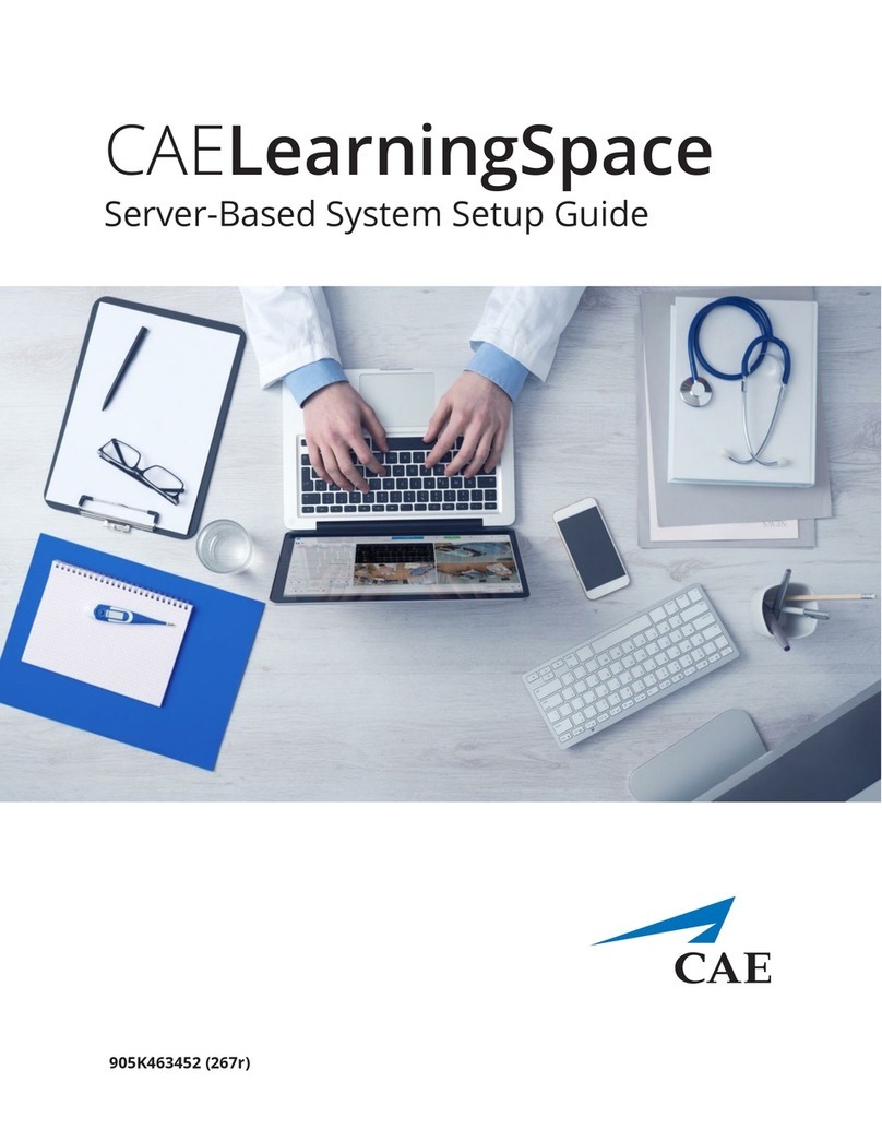 CAE LearningSpace Manual de usuario CAE LearningSpace Manual de usuario