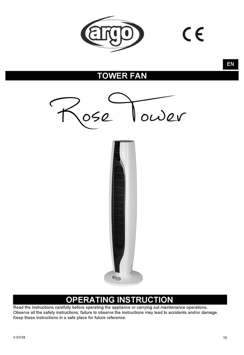 Argo Rose Tower Manual de usuario