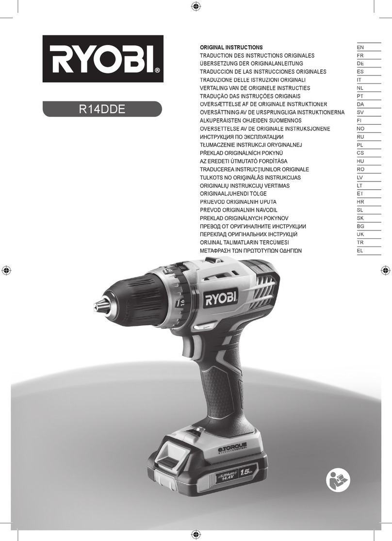 Ryobi r14dde Manual de usuario