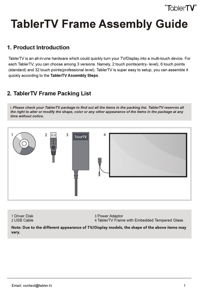 TablerTV Frame Manual de usuario