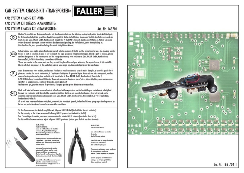 Faller TRANSPORTER Manual de usuario