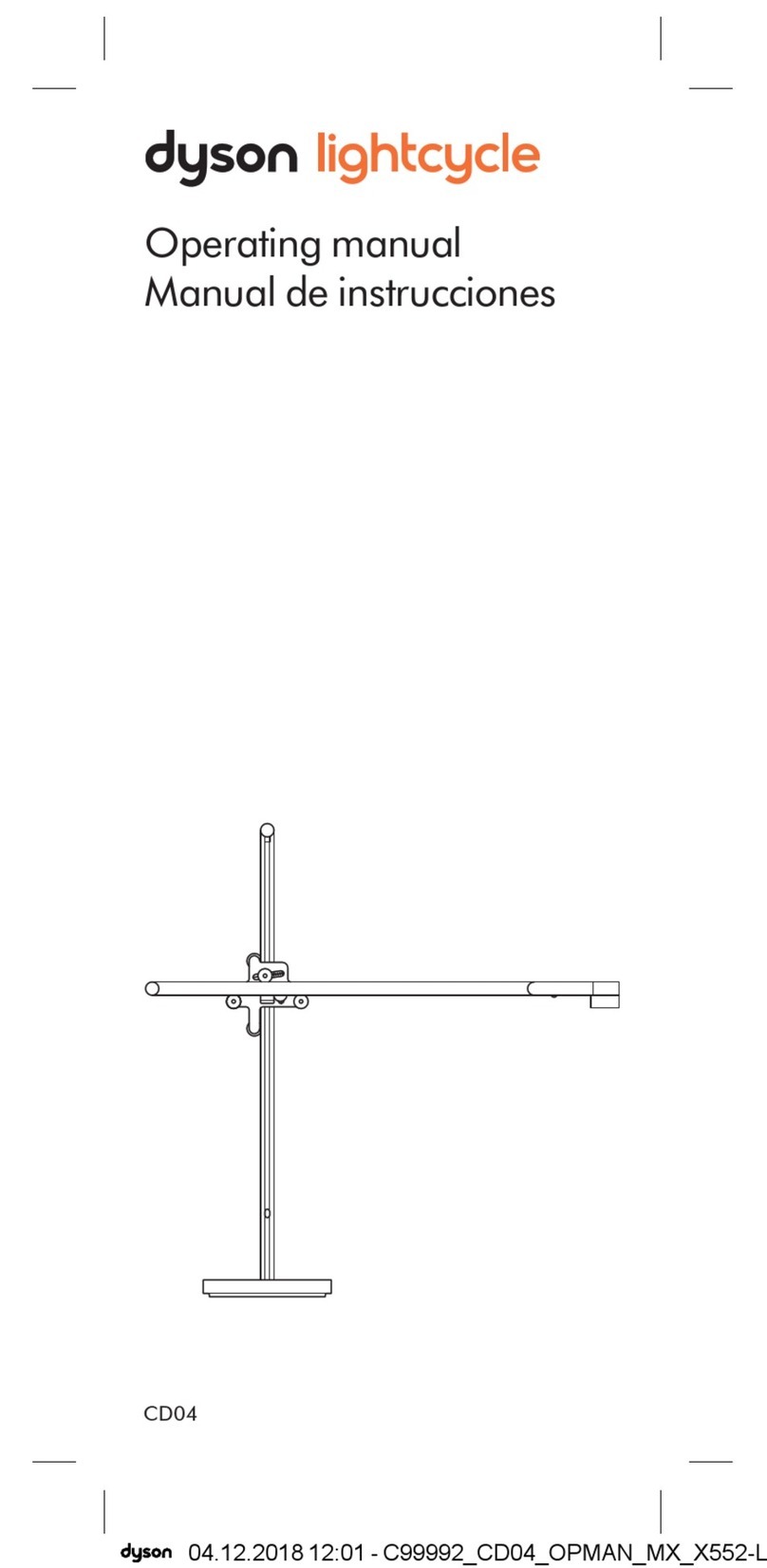 Dyson Lightcycle CD04 Manual de usuario