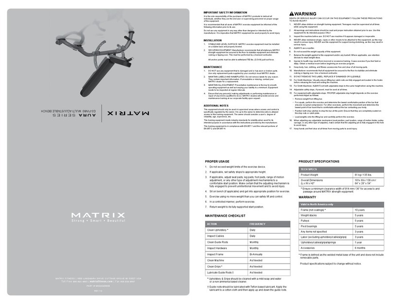 Matrix G3-FW80 Manual de usuario