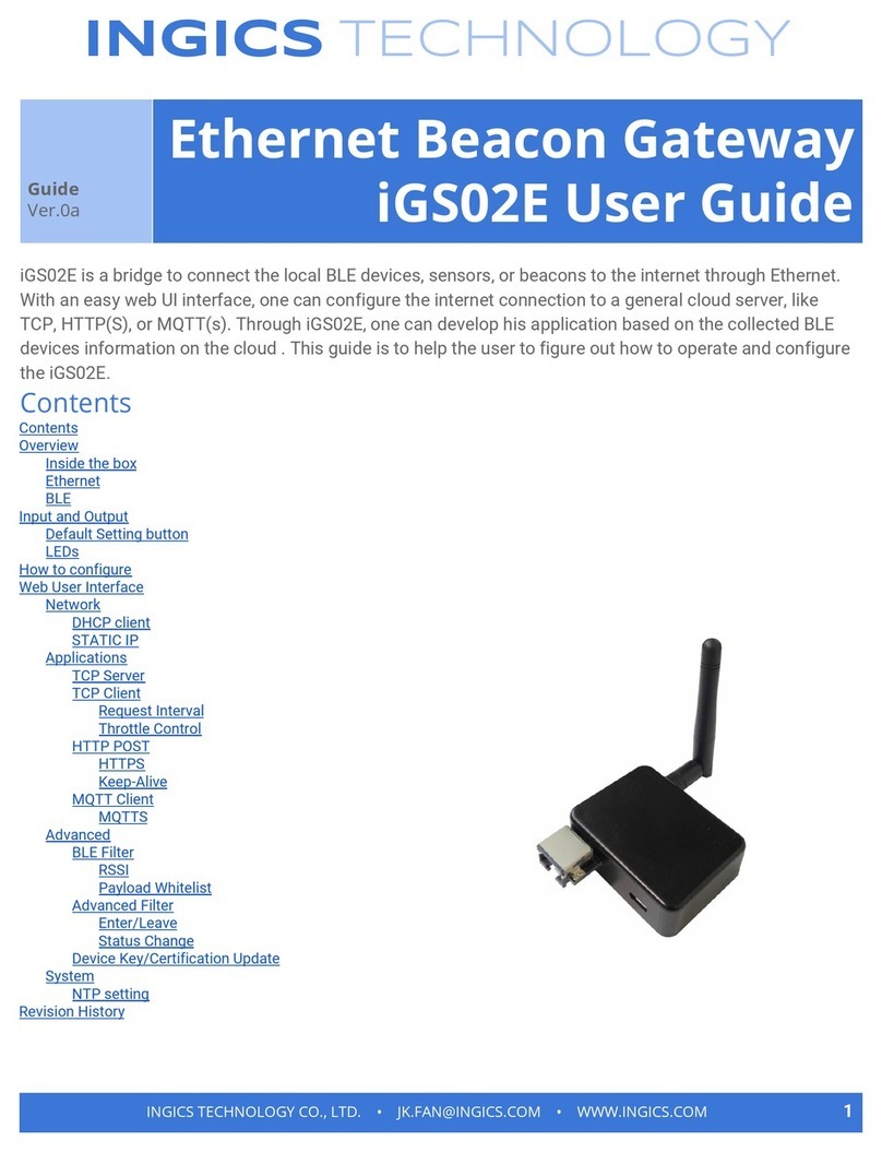 Ingics iGS02E Manual de usuario