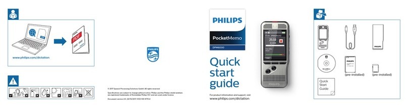 Philips POCKET MEMO DPM6000 Manual del operador
