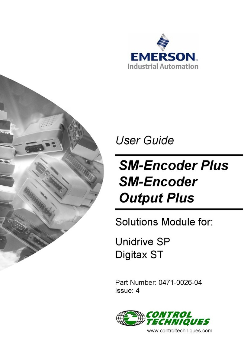 Control Techniques SM-Encoder Plus Manual de usuario