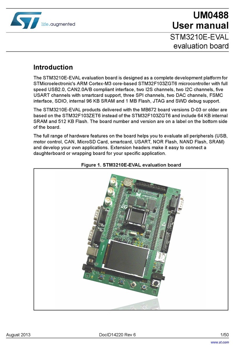 ST STM3210E-EVAL Manual de usuario